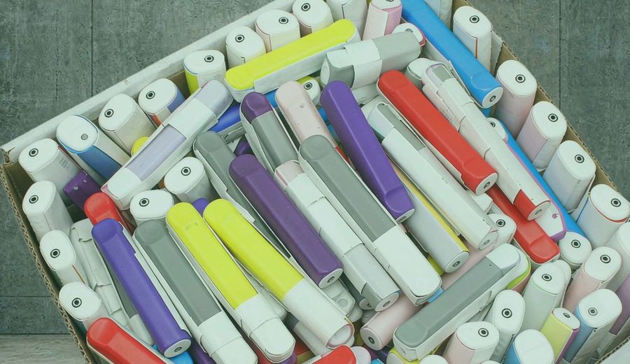 Empty Refillable Pod Cartridges packaging detail